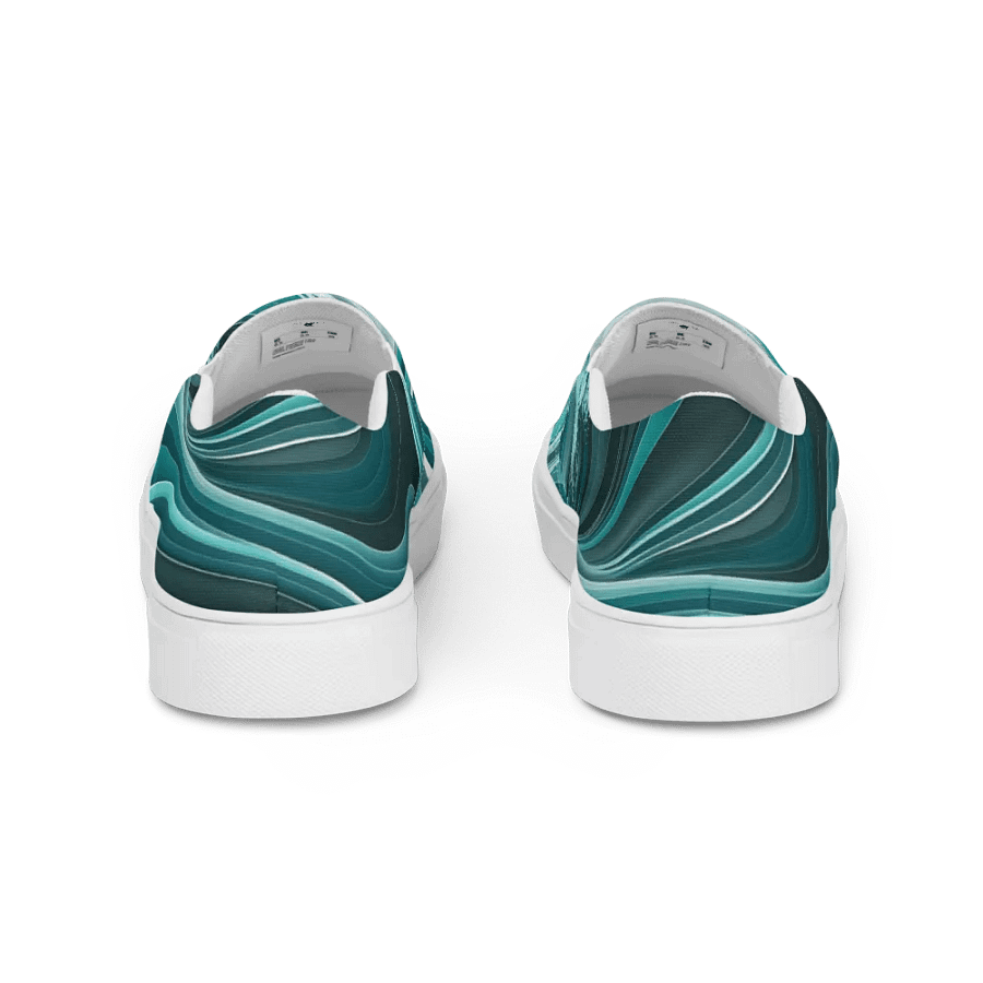 Ocean Waves Men's Slip-On Canvas Shoes product image (4)