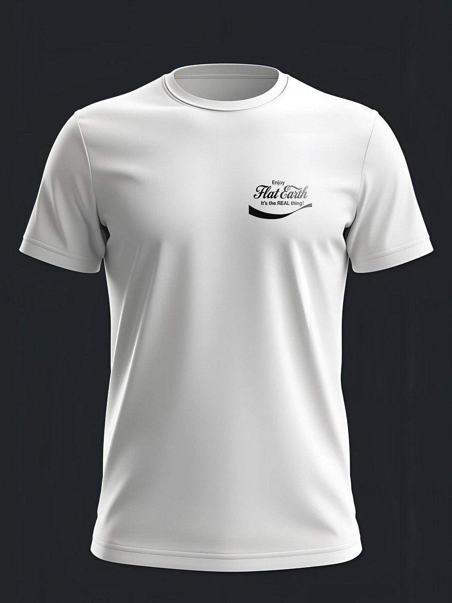Flat Earth - It's the REAL Thing! Classic Cola Style T-Shirt product image (1)