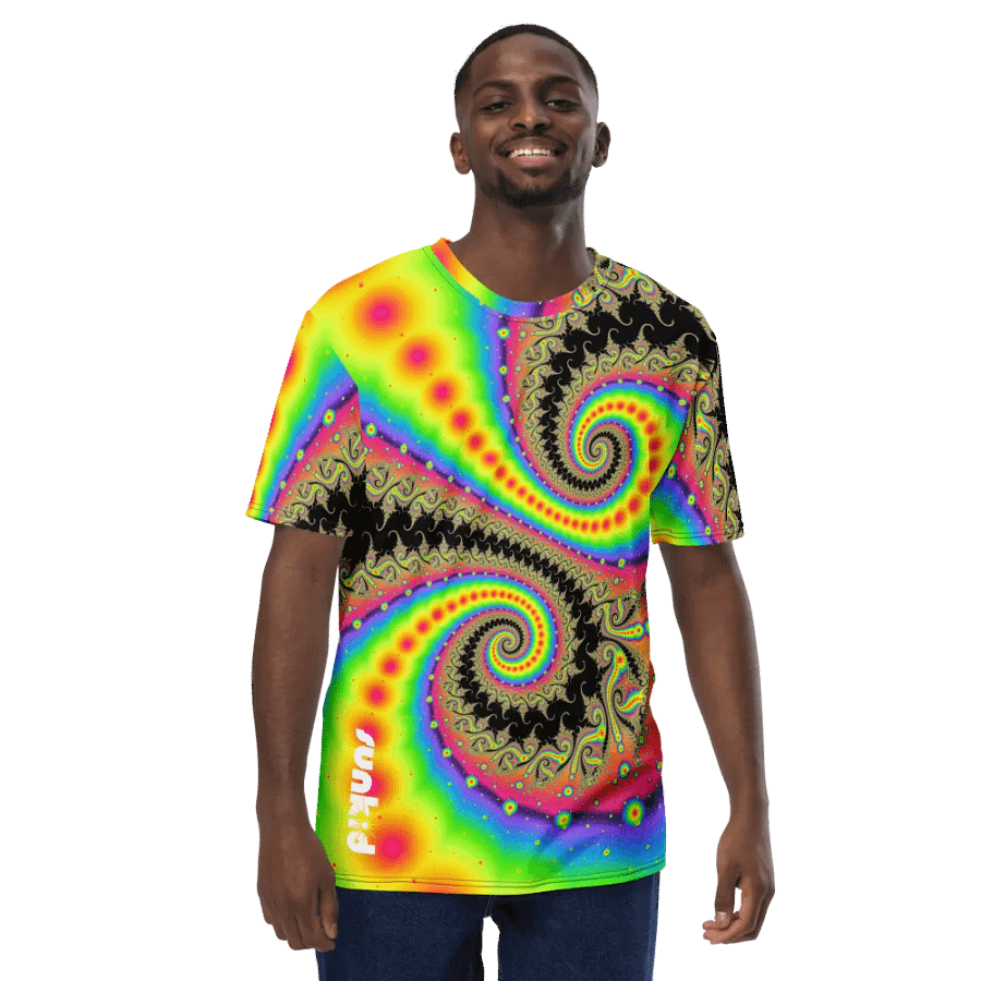 Fractal men's T-shirt - Pink Lemonade and Candy Twists product image (10)