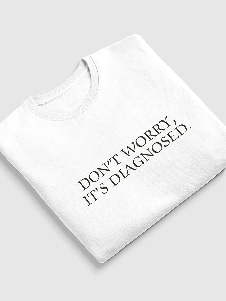 DW, IT'S DIAGNOSED. (black) printed eco crew product image (11)
