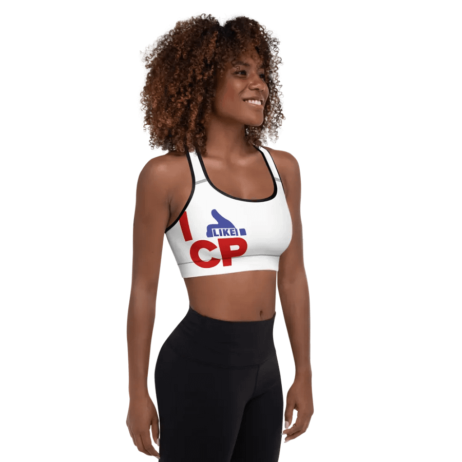 I Like CP, Red Blue On White Ladies Bra product image (3)