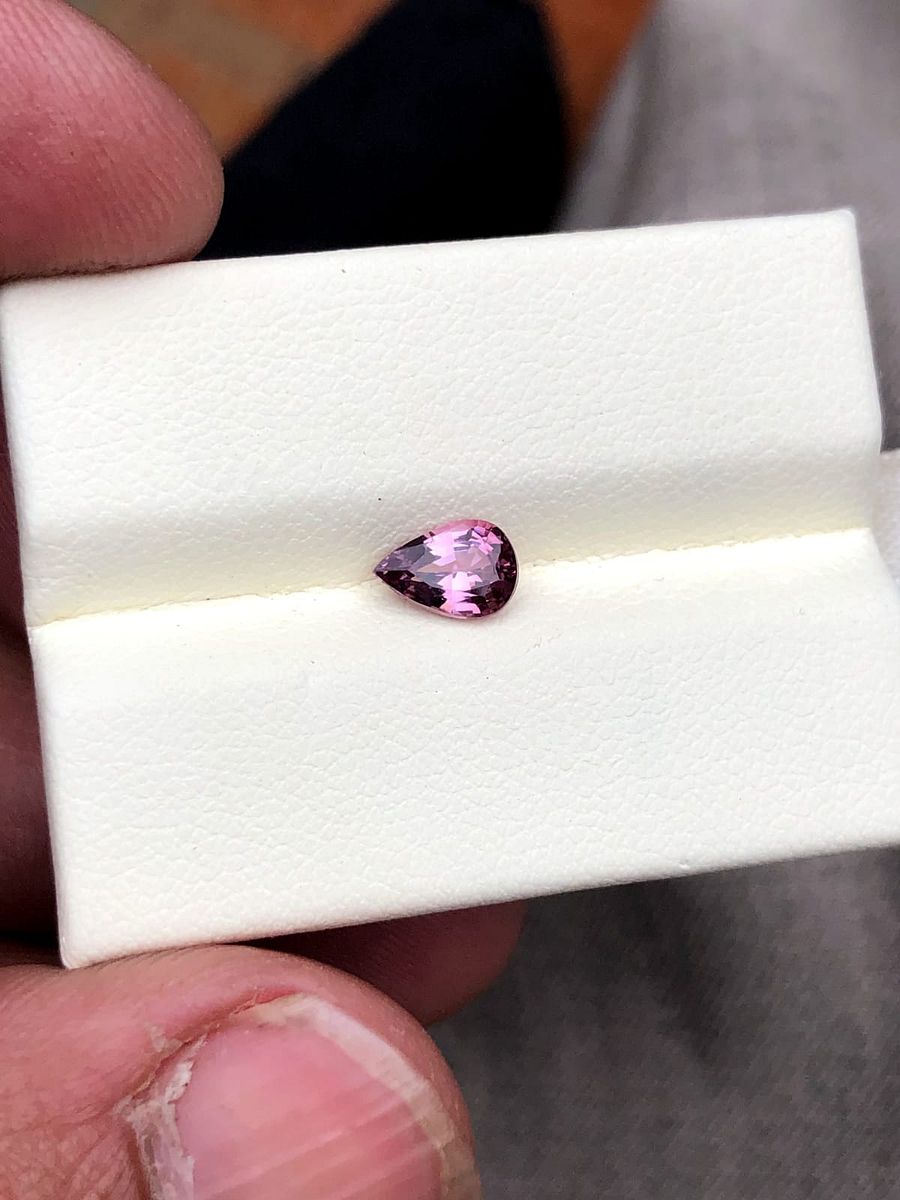 BURMES SPINEL PINK COLOR PEAR SHAPE CUT GEMSTONE FOR JEWELRY, 0.80 CRT product image (5)