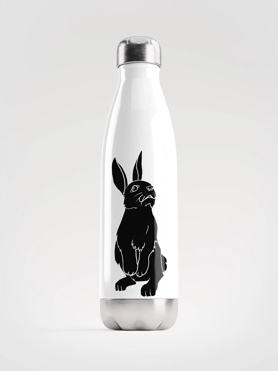 Stainless Steel Water Bottle - HARE 0001 - BLACK product image (1)