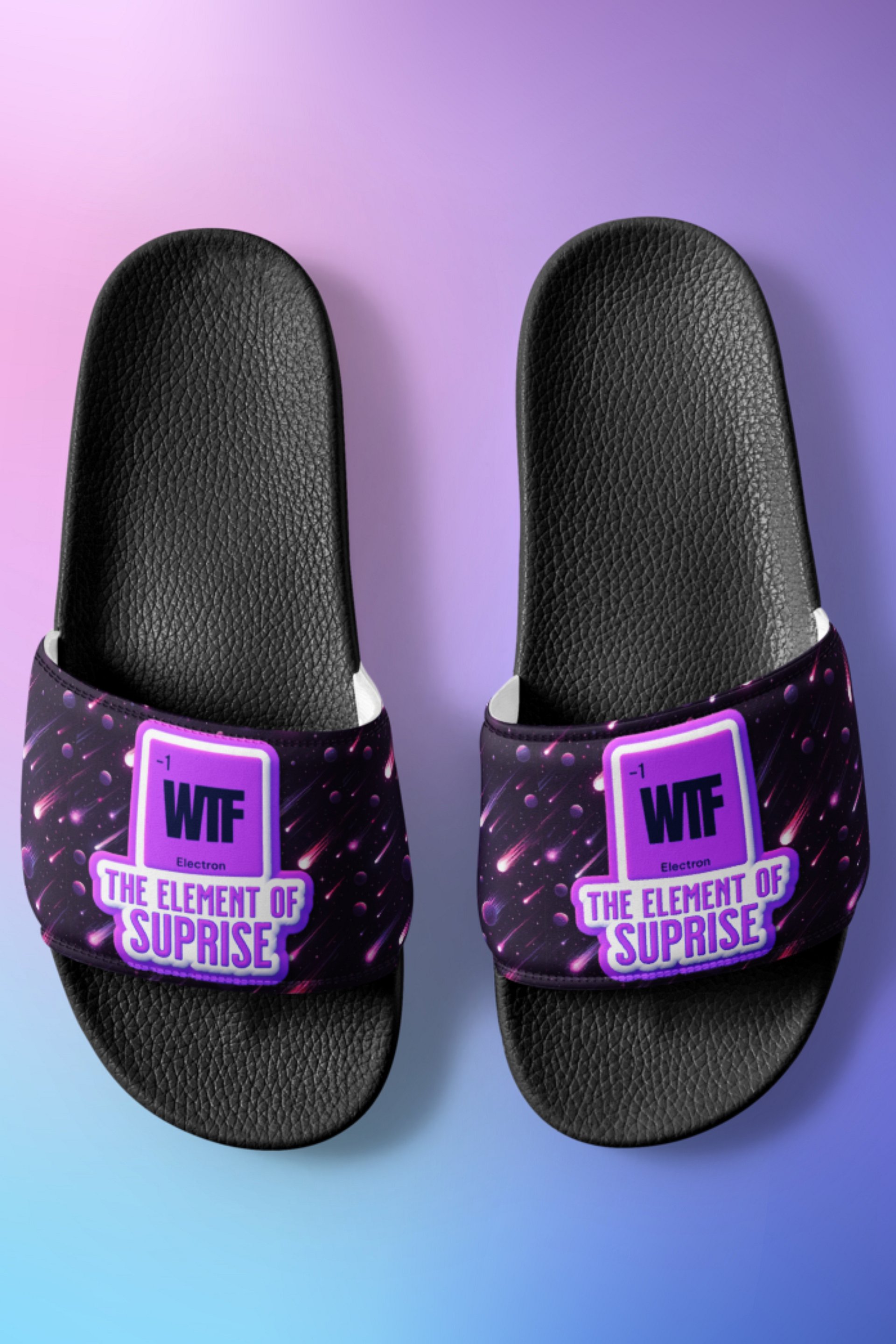 Funny WTF All Over Print Slides product image (1)