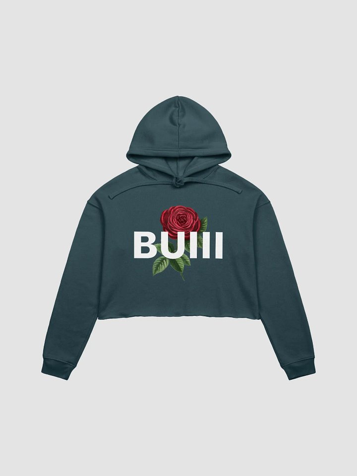 BUIII Logo Rose Fleece Crop Hoodie product image (3)