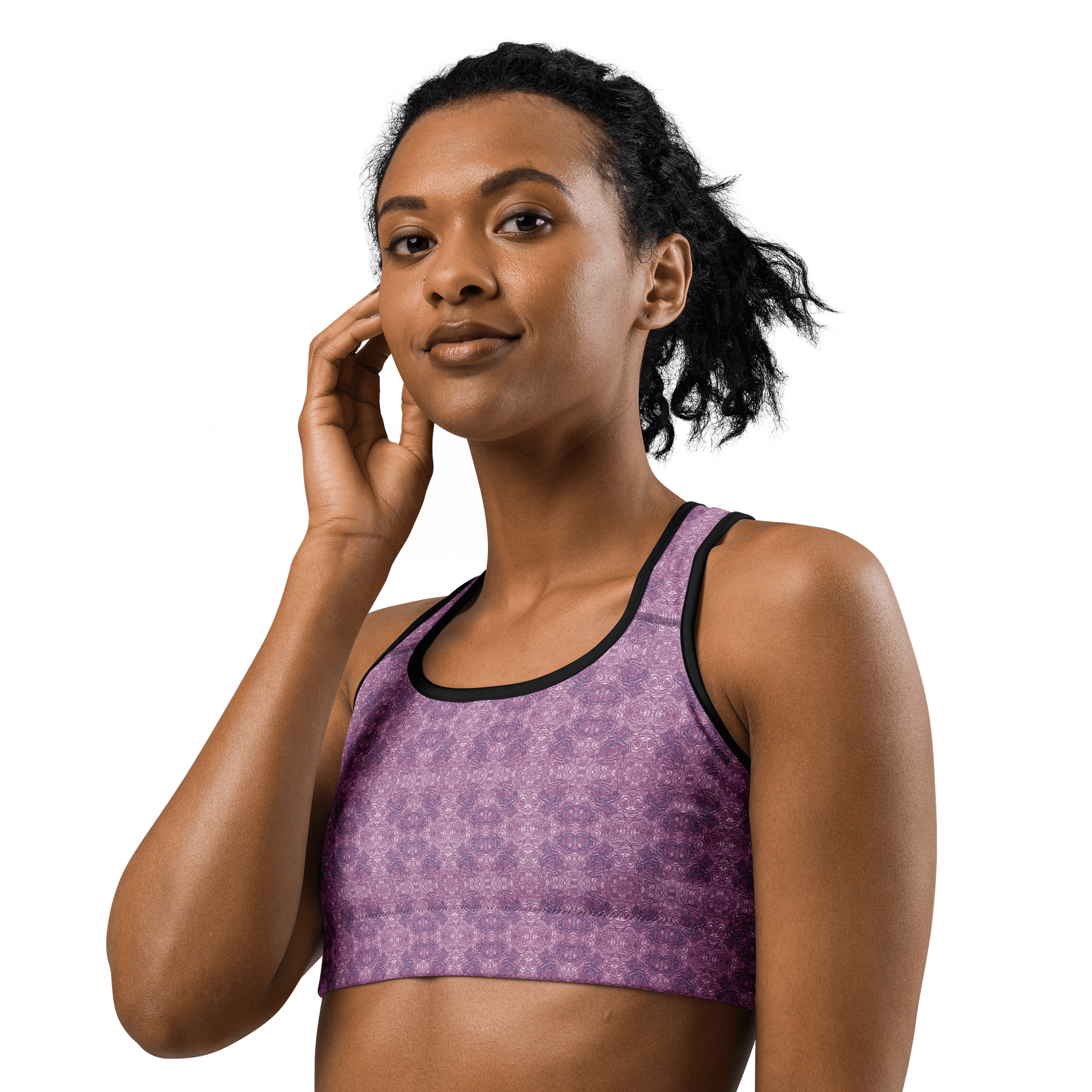 Cabbage Whorl – Customizable Basic Sports Bra product image (4)