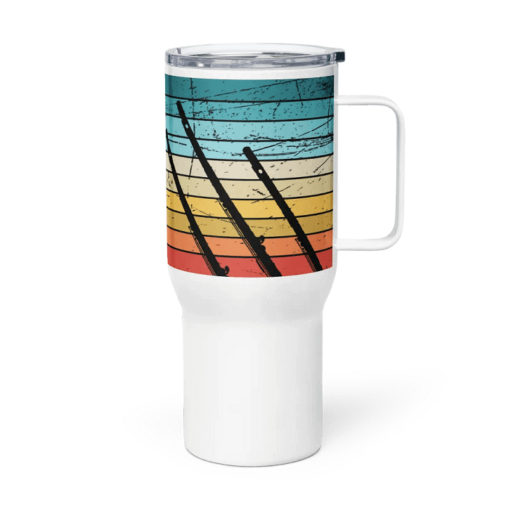 Abstract Flute Stainless Steel Travel Mug - C Flute product image (1)