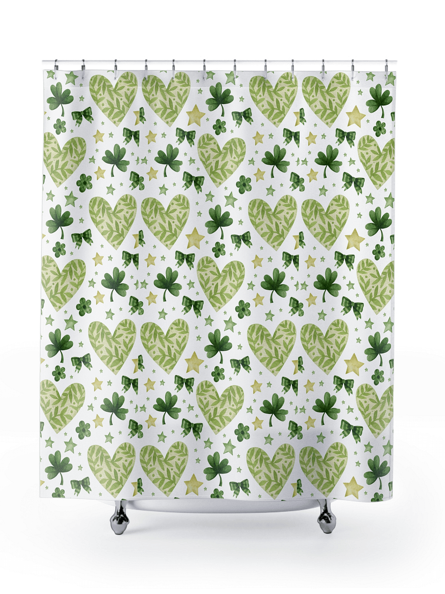 Lucky Heart Shower Curtian product image (4)