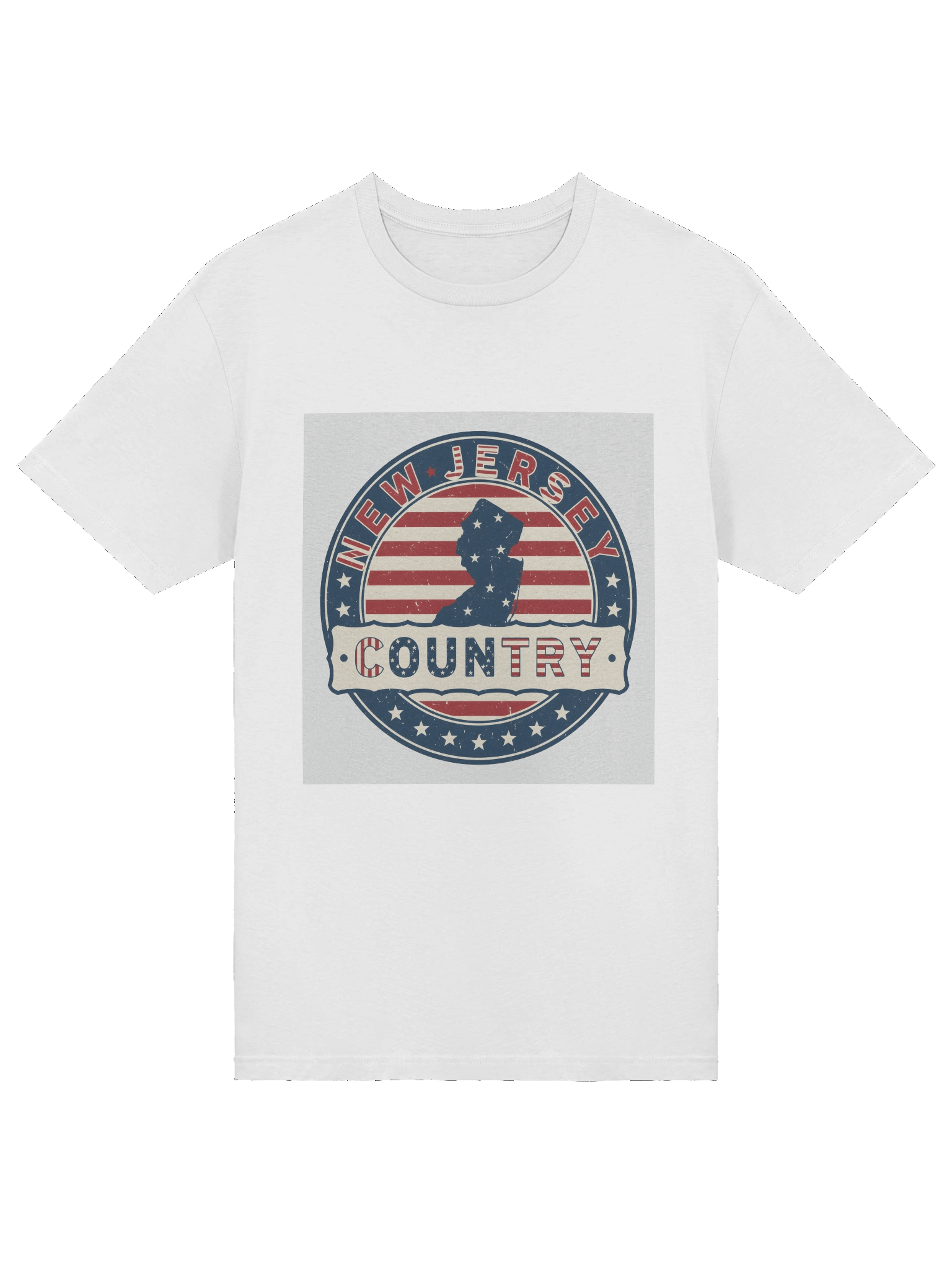 New Jersey Country Logo White T-Shirt product image (5)
