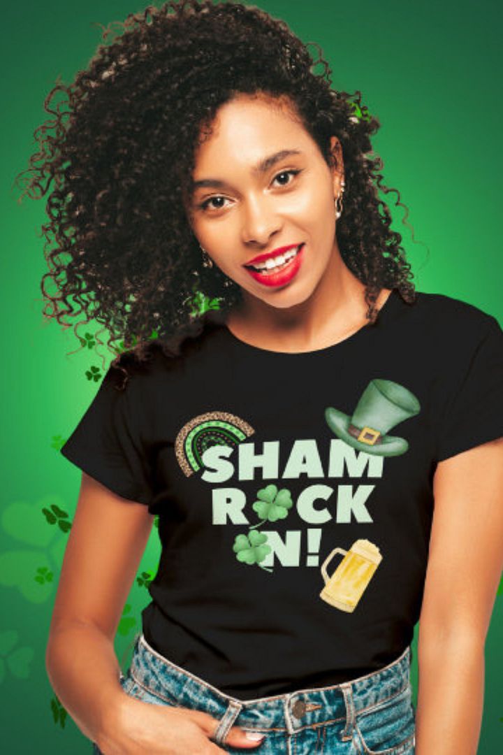 St Patricks Shamrock On T-Shirt product image (1)