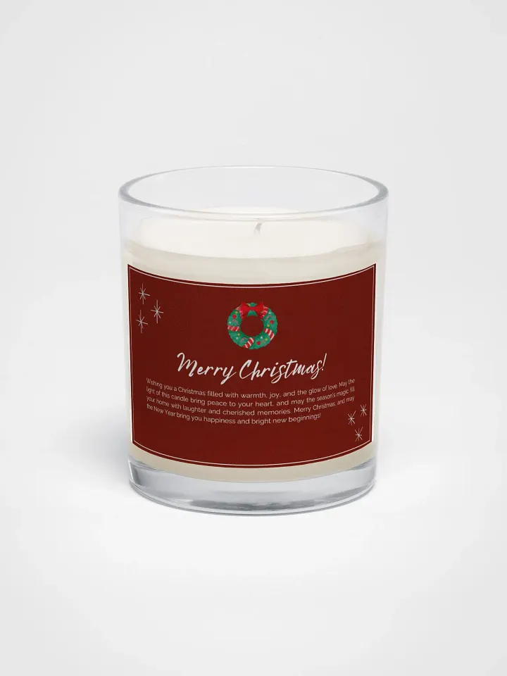 Merry Christmas Soy Wax Candle product image (1)