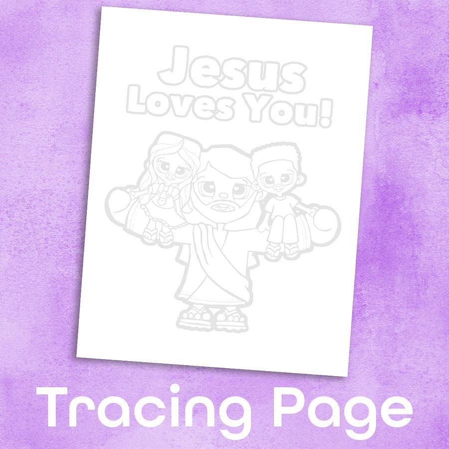 Jesus Loves You Coloring Page product image (3)