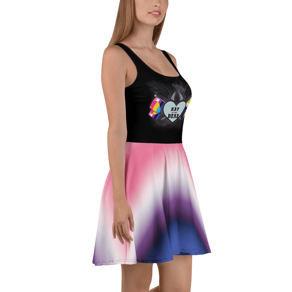 Kay_of_the_Dead Pride Logo Dress With Genderfluid Pride Skirt product image (3)