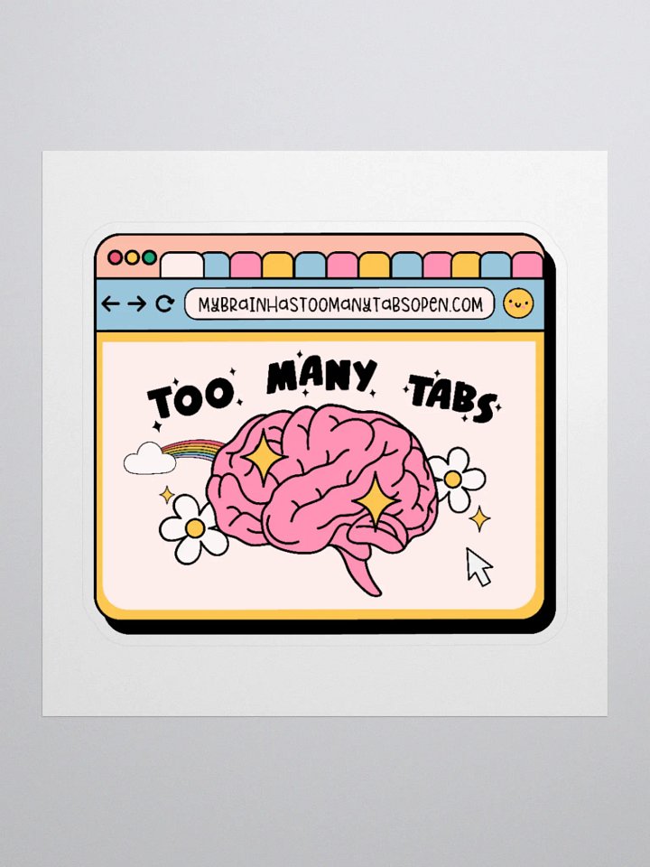 Too Many Tabs Sticker product image (1)
