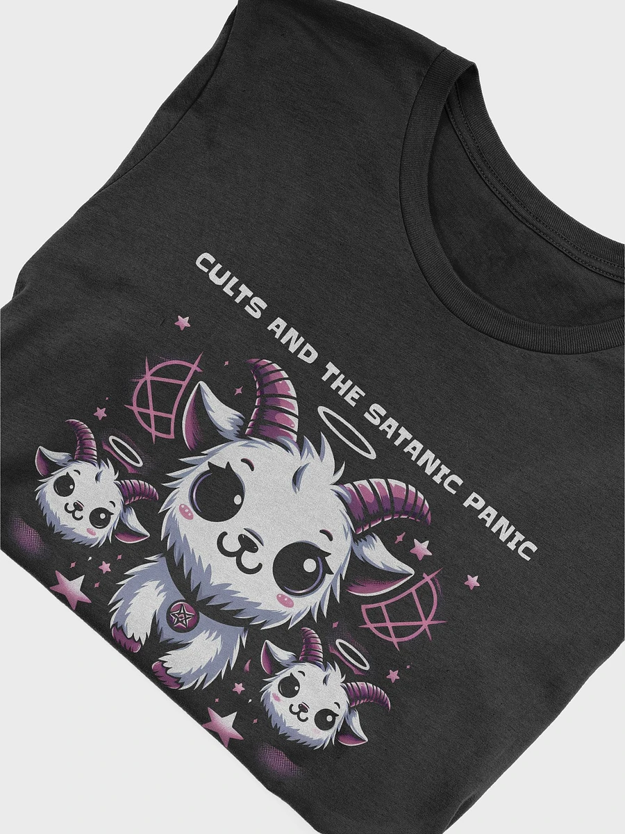 Cults and The Satanic Panic Cute Goats Tee - Black product image (5)