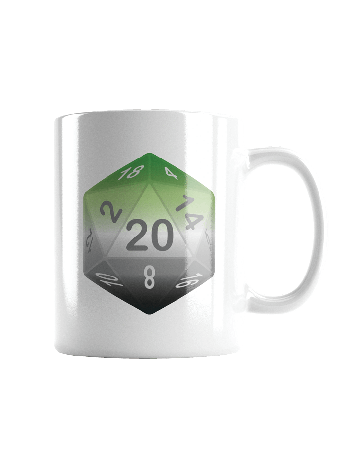 Aromantic Pride D20 Mug product image (2)