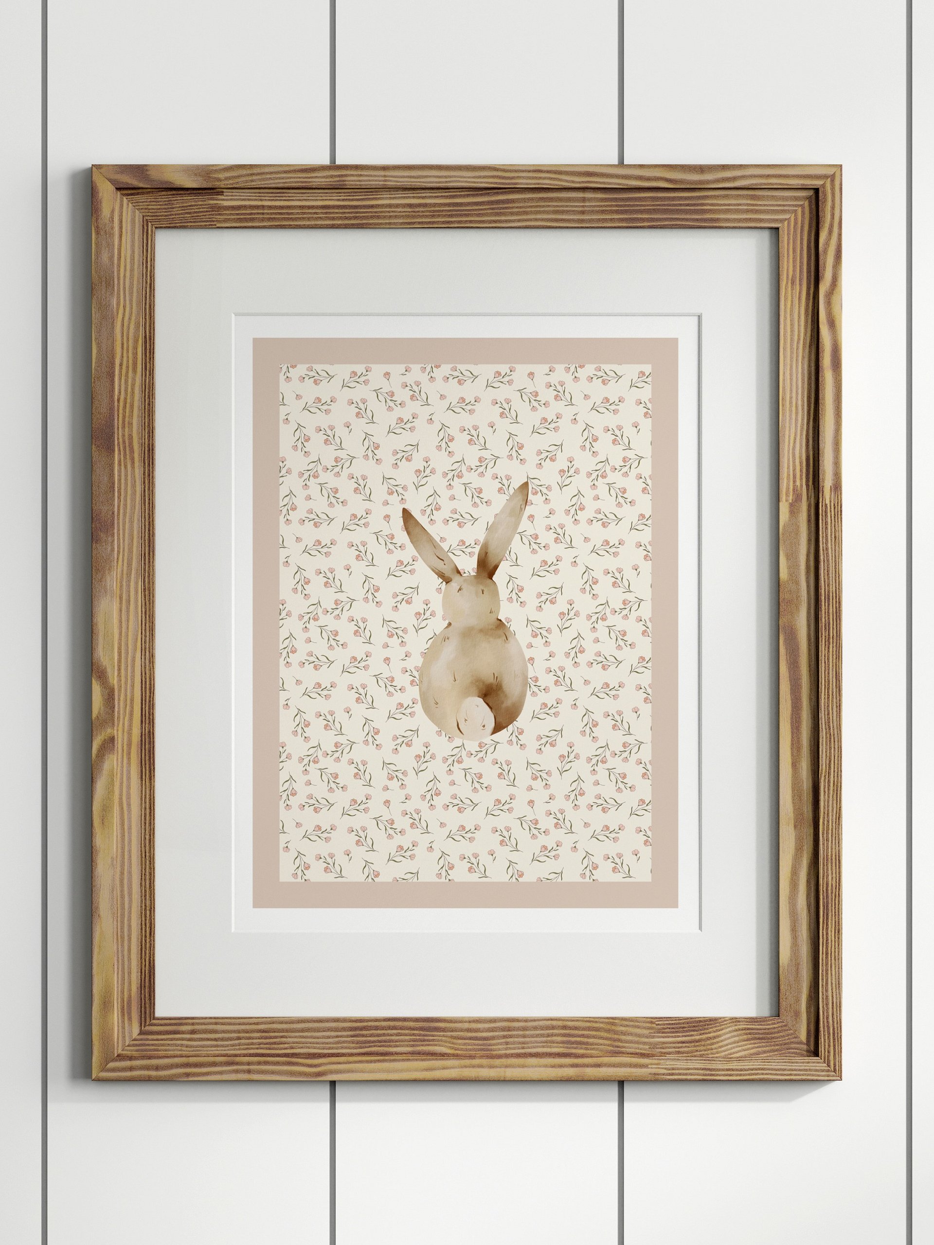 Bunny Boho Nursery Print 1 product image (1)
