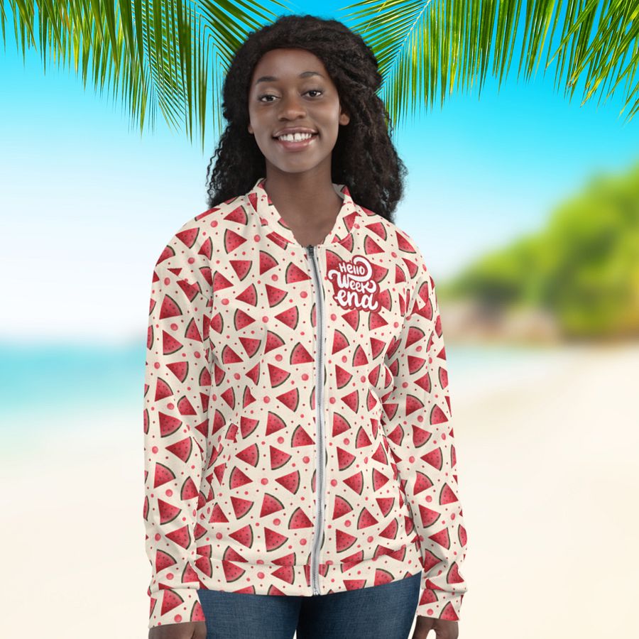 Hello Weekend Watermelon All Over Print Jacket product image (4)