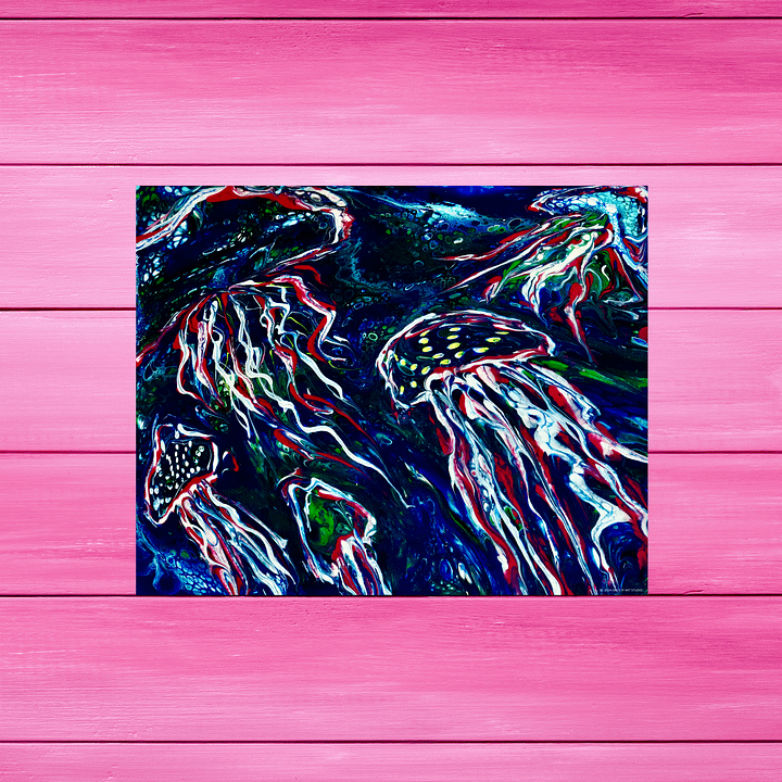 Trippy Jellyfish Gang | Art Print product image (2)