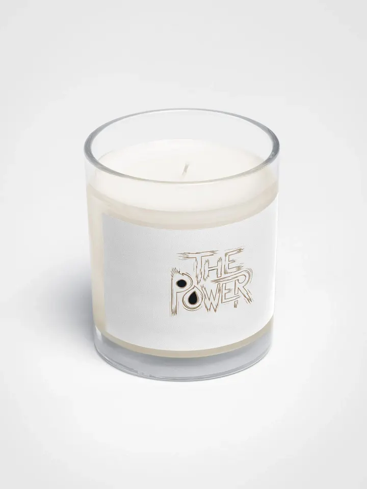 The Power Soy Wax Candle In A Clear Glass Jar product image (2)