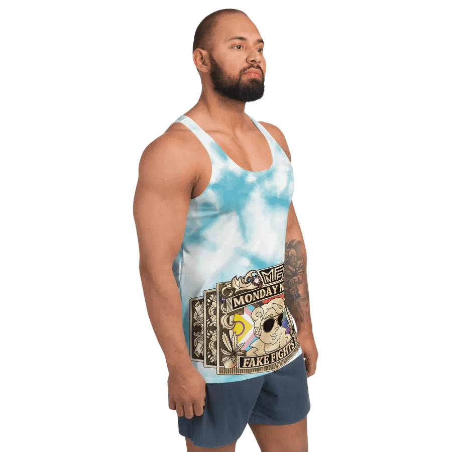 MNFF Championship belt Blue Tie Dye 