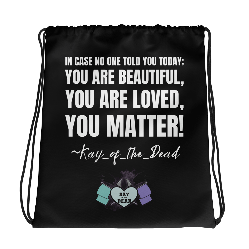 The Three Reminders Drawstring Bag product image (1)