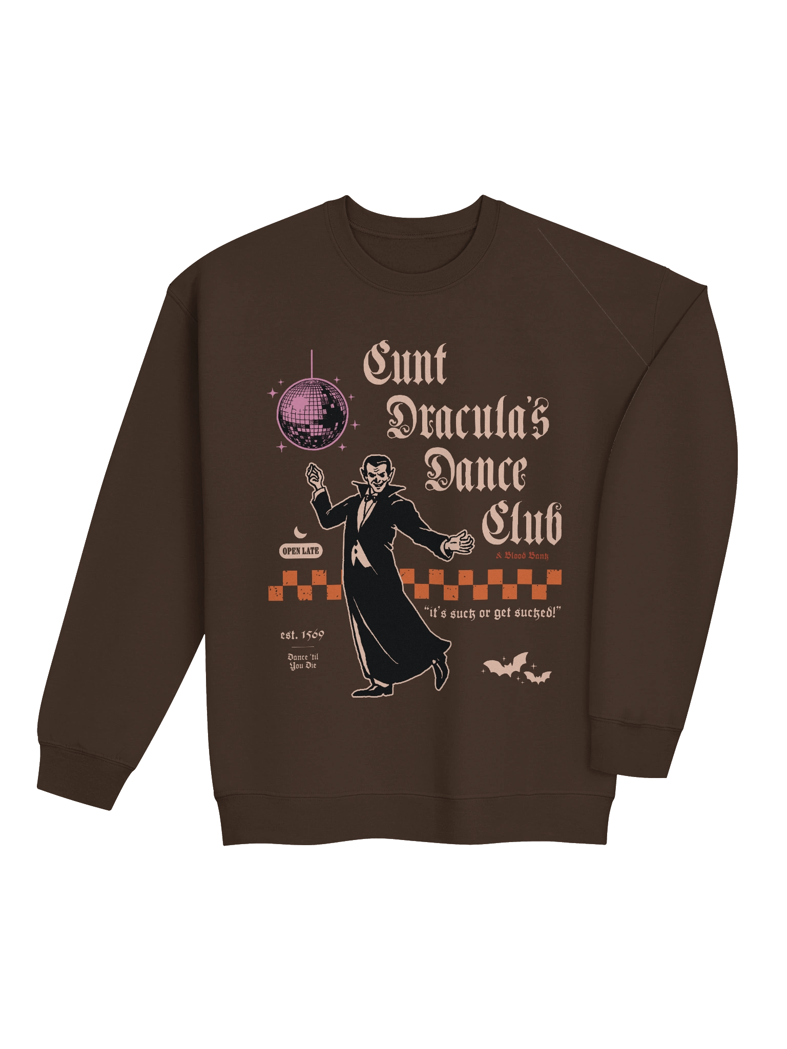 cunt dracula's dance club printed crewneck product image (12)