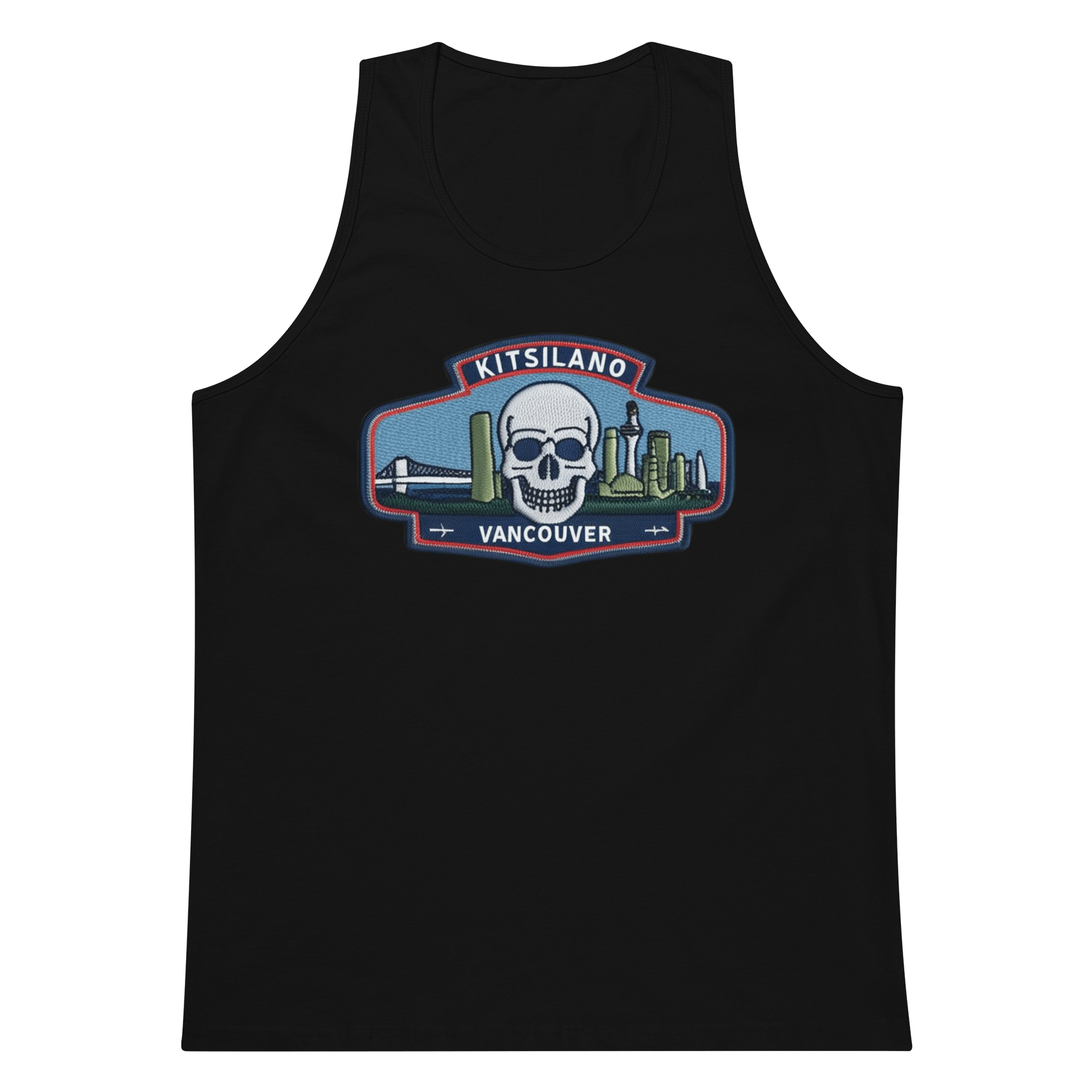 Kitsilano Vancouver Skull Patch Tank Top product image (5)