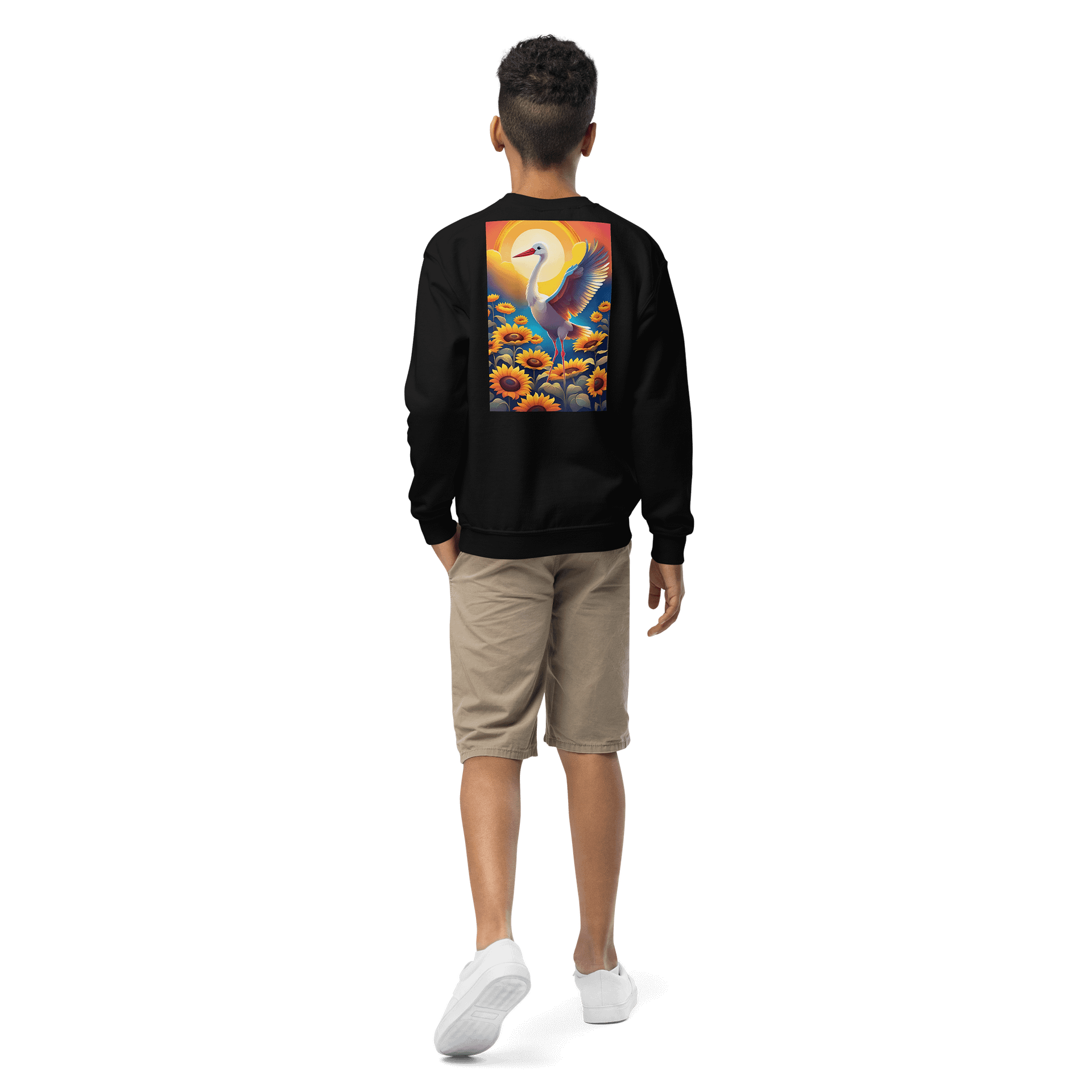 Gildan Youth Crew Neck Sweatshirt UK "Code of Ukraine" product image (1)