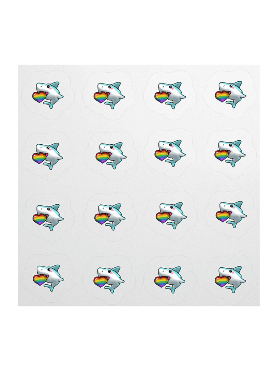 Sharky Pride Sticker Mini Sheet product image (1)