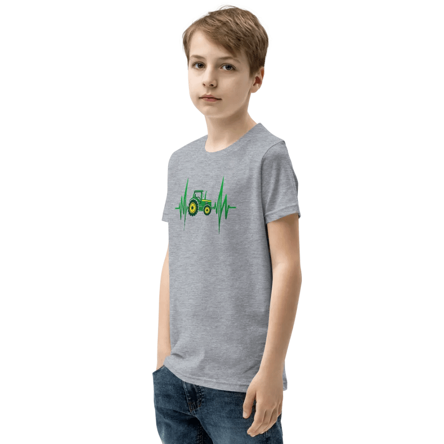 Tractor Heartbeat Youth T-Shirt product image (5)