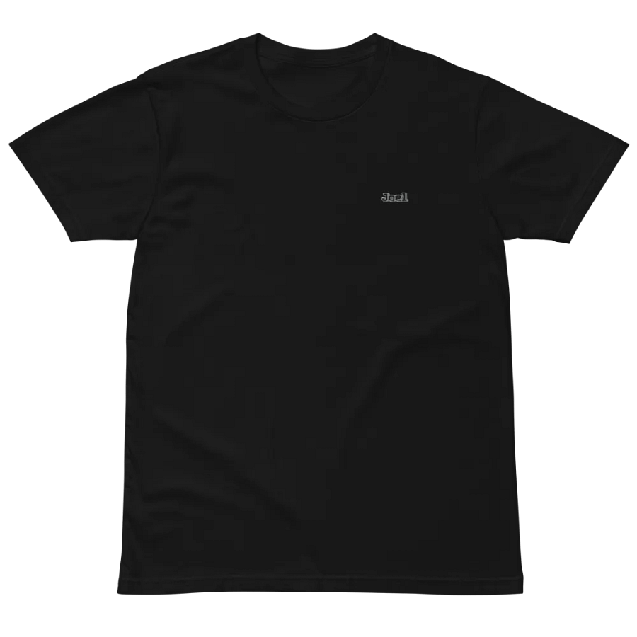 Joel - Embroidered - Unisex Premium T-Shirt - Black HApex Gear Black Logo product image (9)