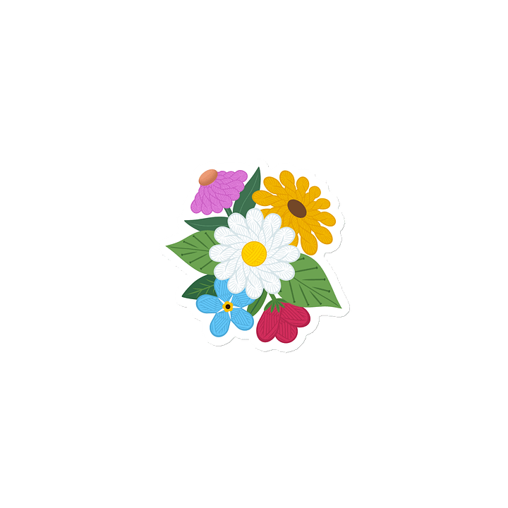 Floral Yarn Magnet - Knitting product image (1)