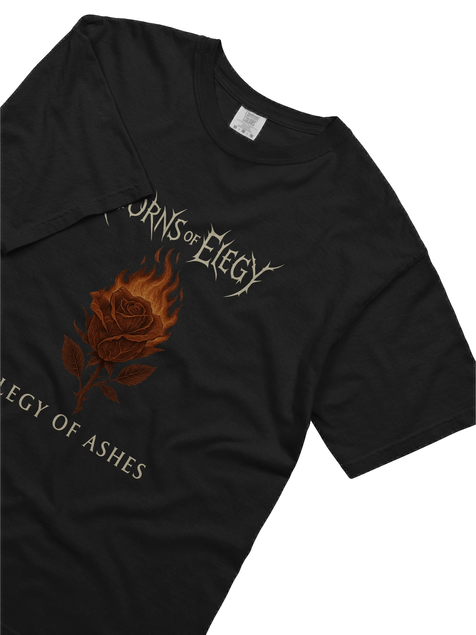 Thorns of Elegy – Elegy of Ashes Burning Rose Tee product image (2)