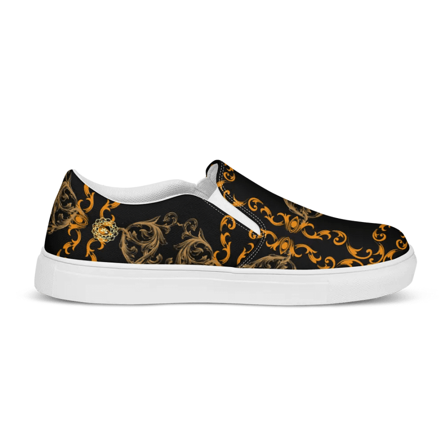 Golden Elegance Slip-On Canvas Shoes product image (10)