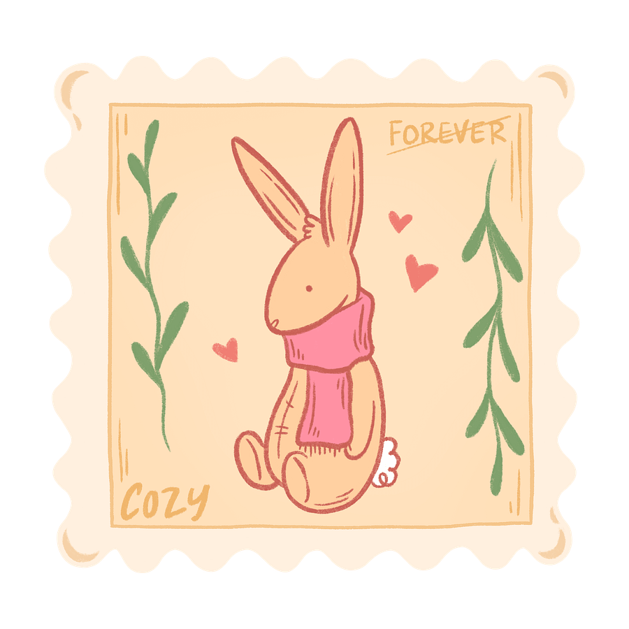 cozy bunny stamp product image (1)
