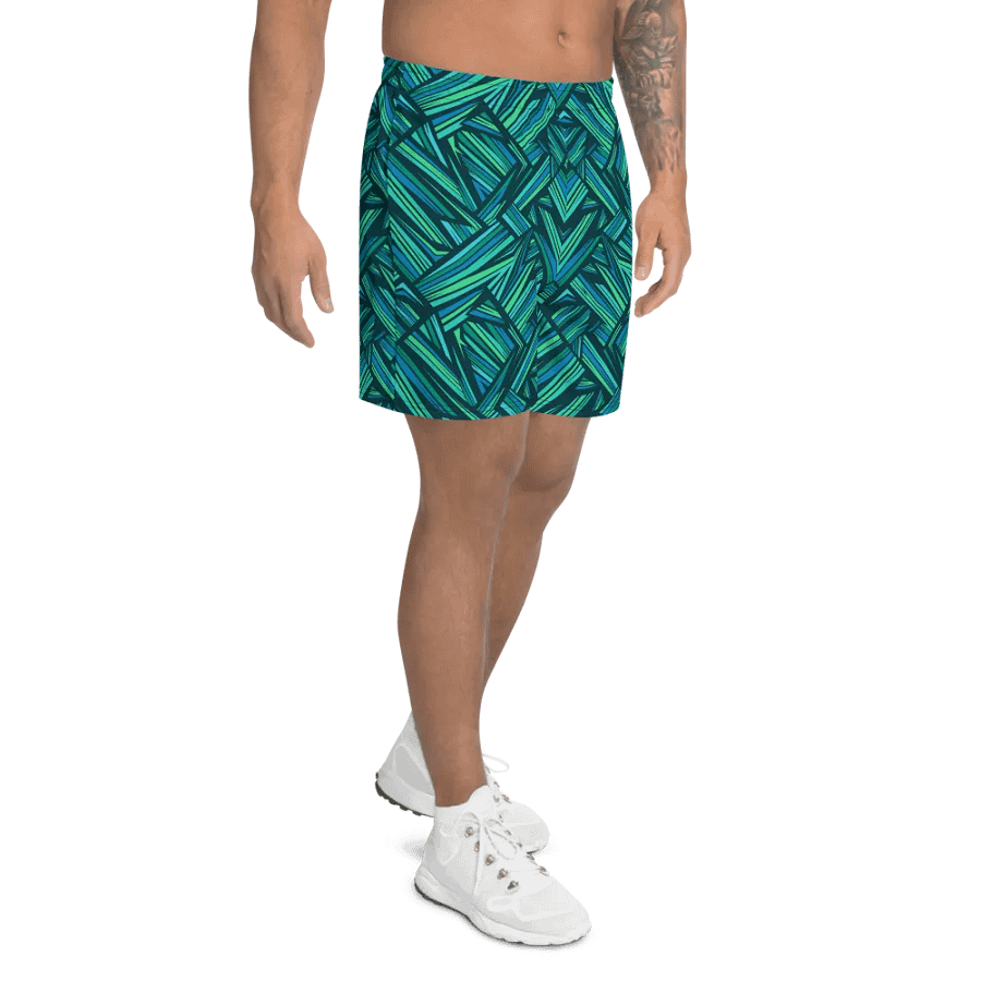 Aqua Angles | Athletic Long Shorts product image (3)