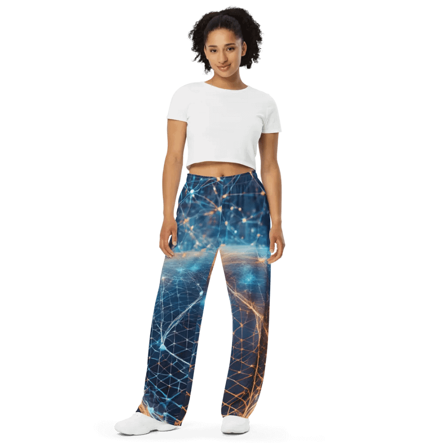Neural Network Connection Wide-Leg Pants product image (9)