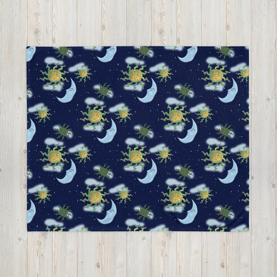 Antique Sun and Moon Throw Blanket product image (16)