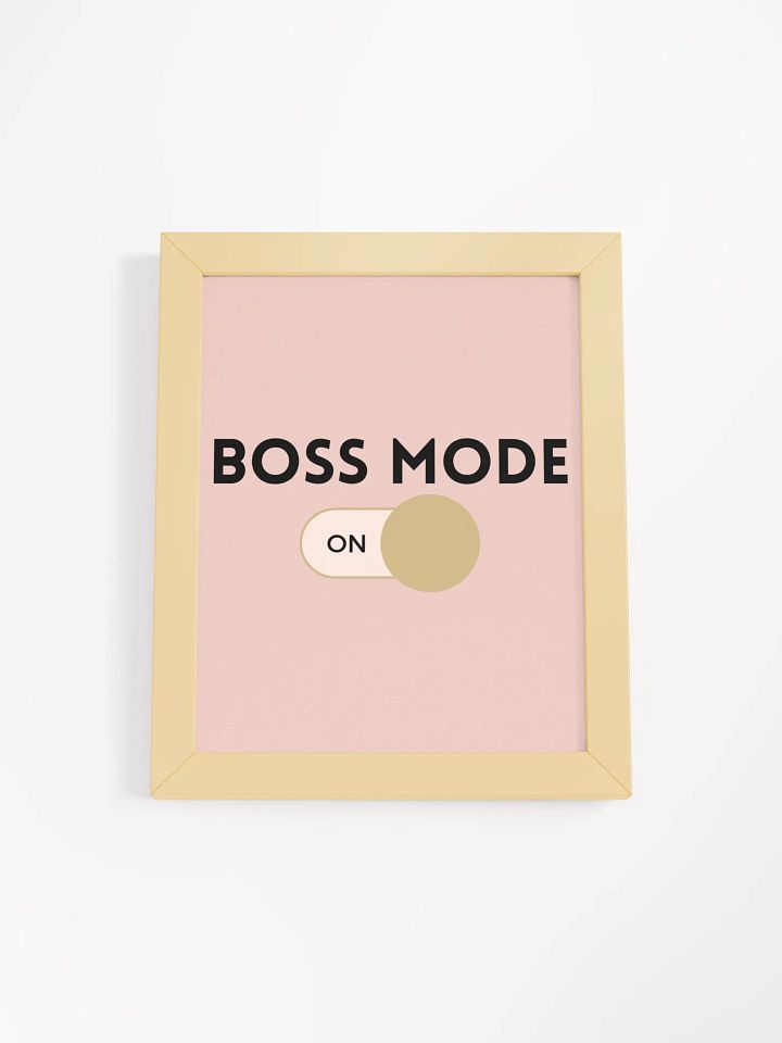 Boss Mode Wall Art - Pink product image (2)