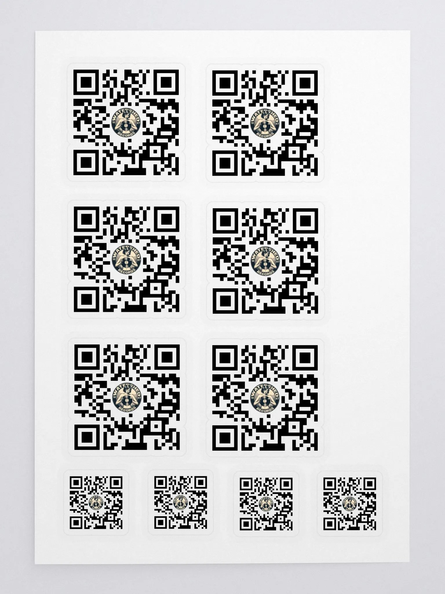 Watershed Records QR Code Sticker Sheet product image (3)
