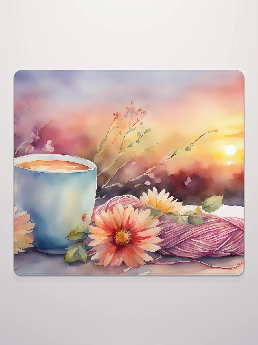 A Cup of Tasty at Sunrise, Gaming Mouse Pad, 2 Sizes product image (2)