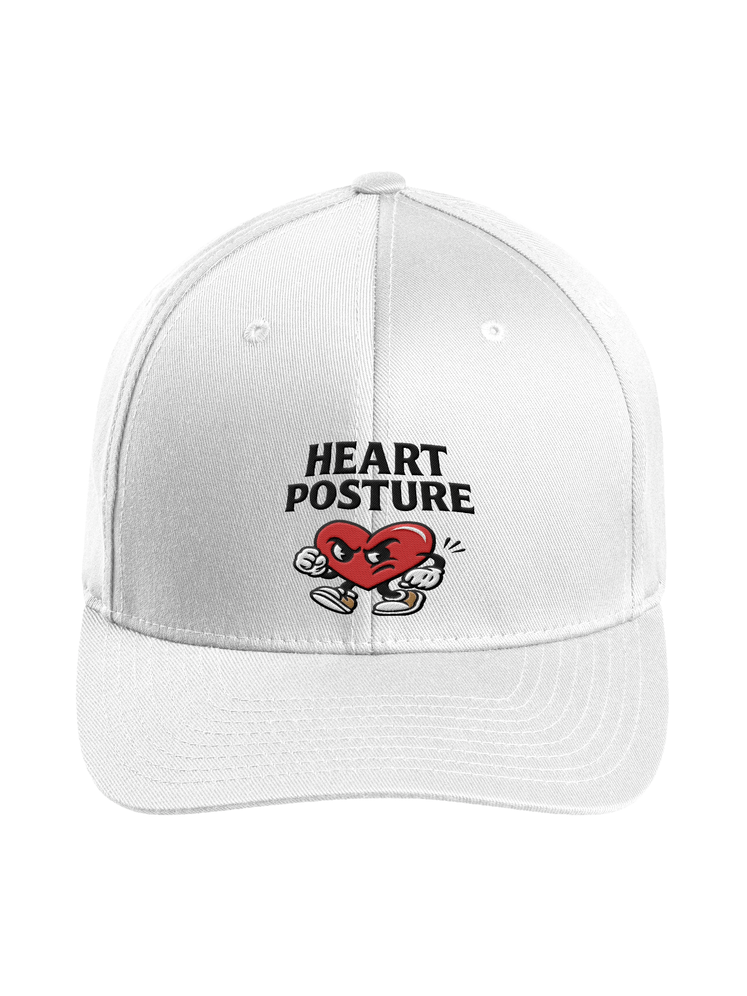HEART POSTURE STITCH FITTED CAP product image (1)