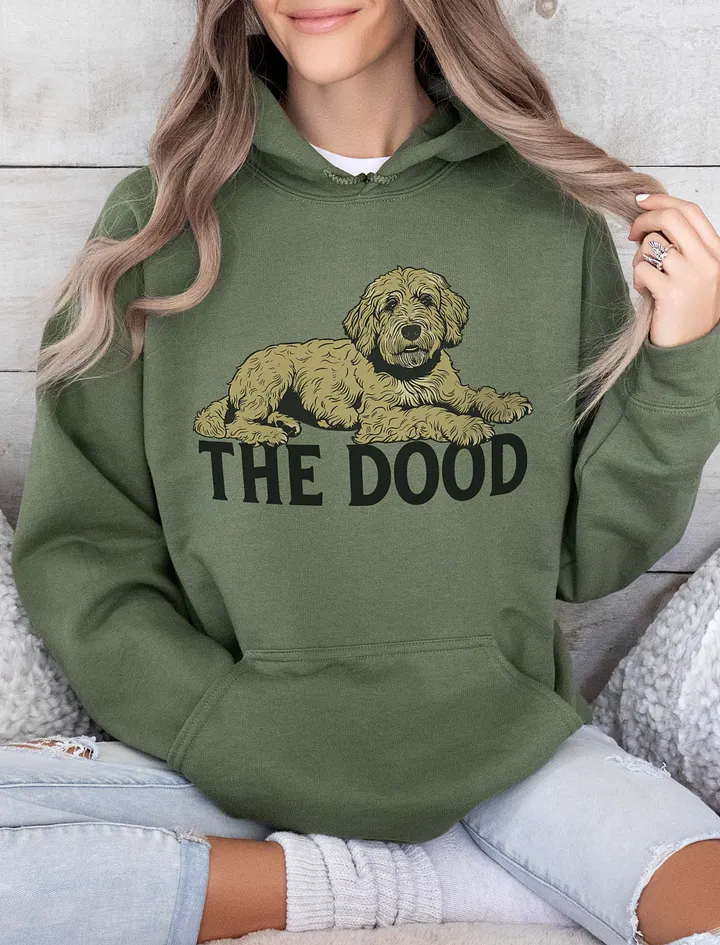 The Dood Hooded Sweatshirt of a Doodle | Funny Hoodie for Golden Doodle, Labradoodle, and Bernedoodle Owners product image (13)