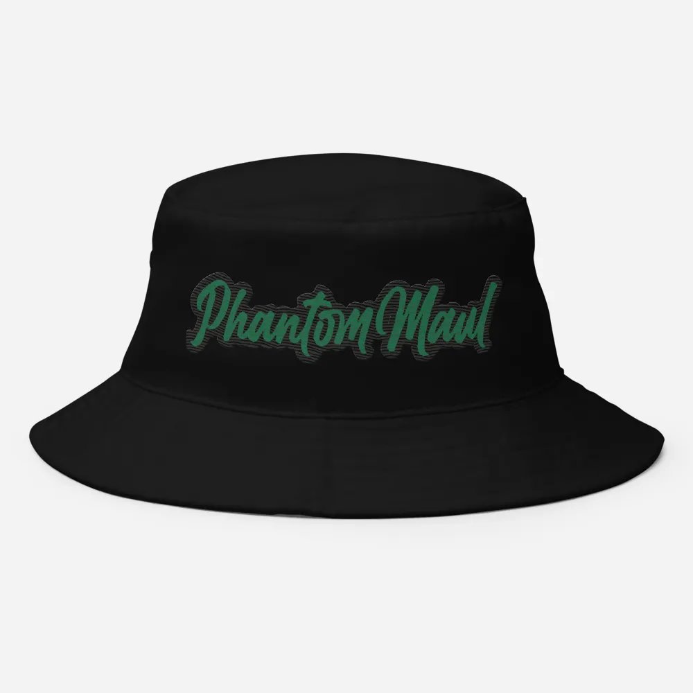 'PhantomMaul' Bucket Hat Forest Green Lettering product image (8)
