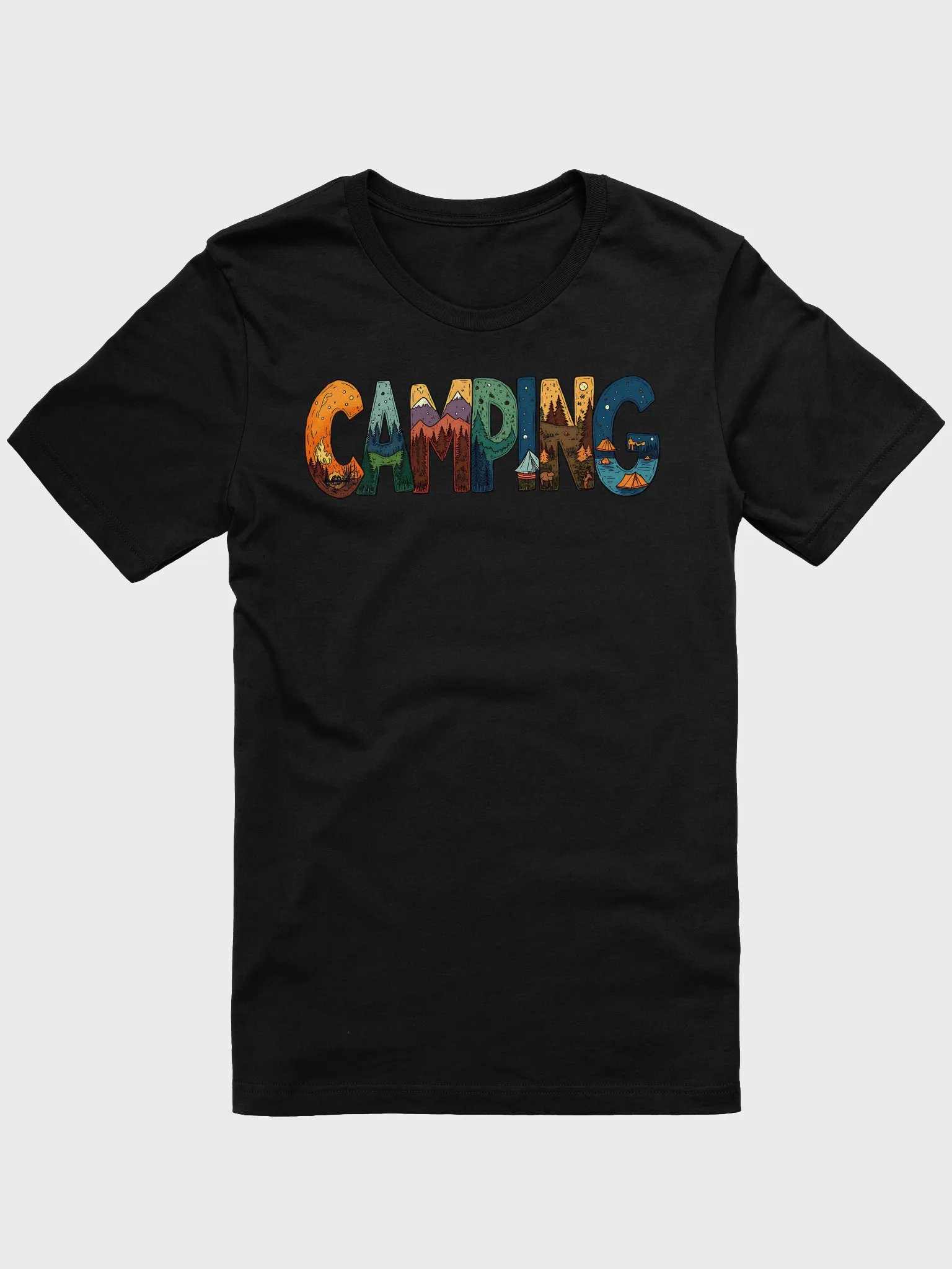 Camping Cartoon Illustration Fun Lettering product image (2)