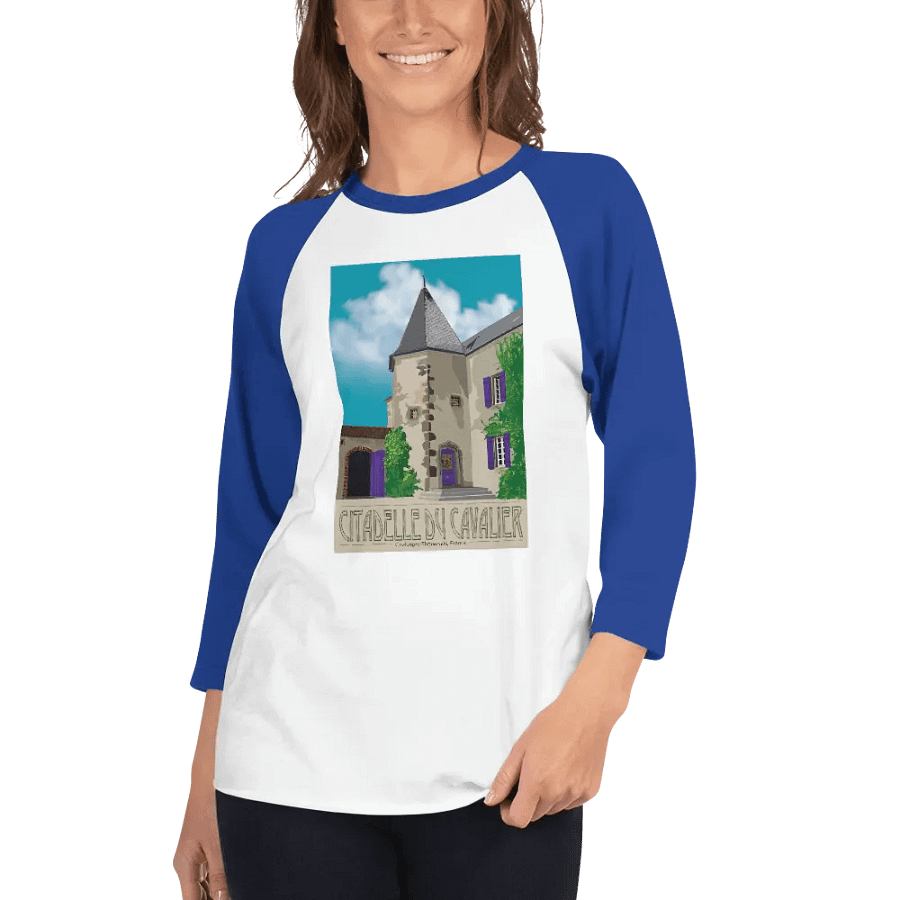 Raglan T-Shirt with Château Illustration product image (105)