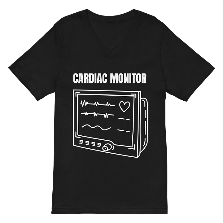 cardiac monitor design V-Neck Jersey Tee product image (2)