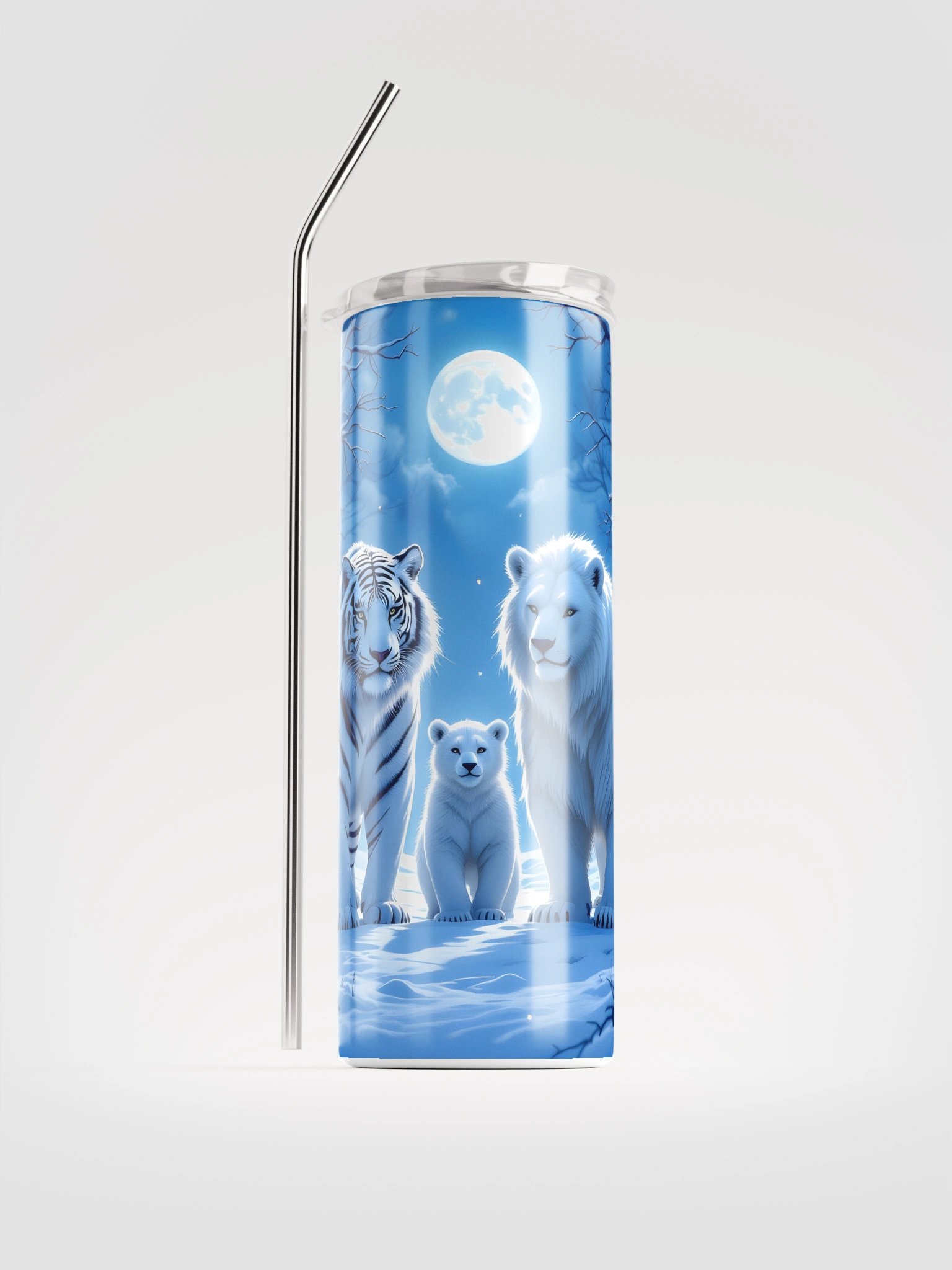 Moonlit Wildlife Stainless Steel Tumbler product image (1)
