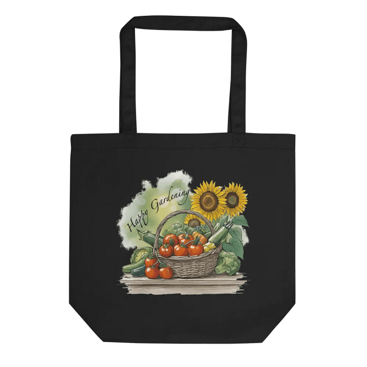 Happy Gardening - Eco Friendly Tote Bag - Organic Cotton product image (1)